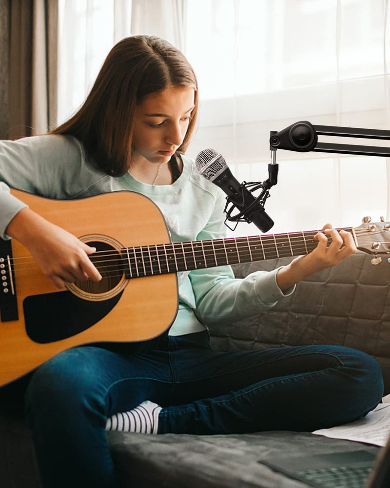 boseen Microphone Shock Mount Mic Holder For Samson Q2U SM58 ATR2100-USB Behringer Xm8500, Mic Clip Holder Mount for Diameter 28mm-32mm Dynamic Microphone Like AT2005-USB PGA48 PGA58, Boseen - Image 5